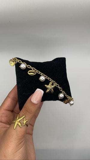 Bracelet breloque plage